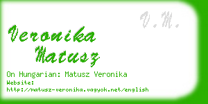 veronika matusz business card